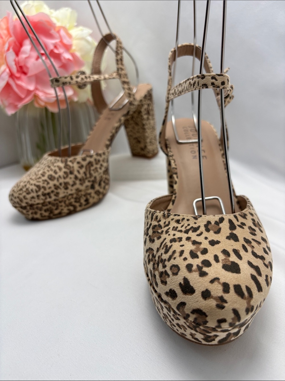 Jouree Collection Leopard Print Platform Slingback Heels‎ - Women’s 7.5 #353